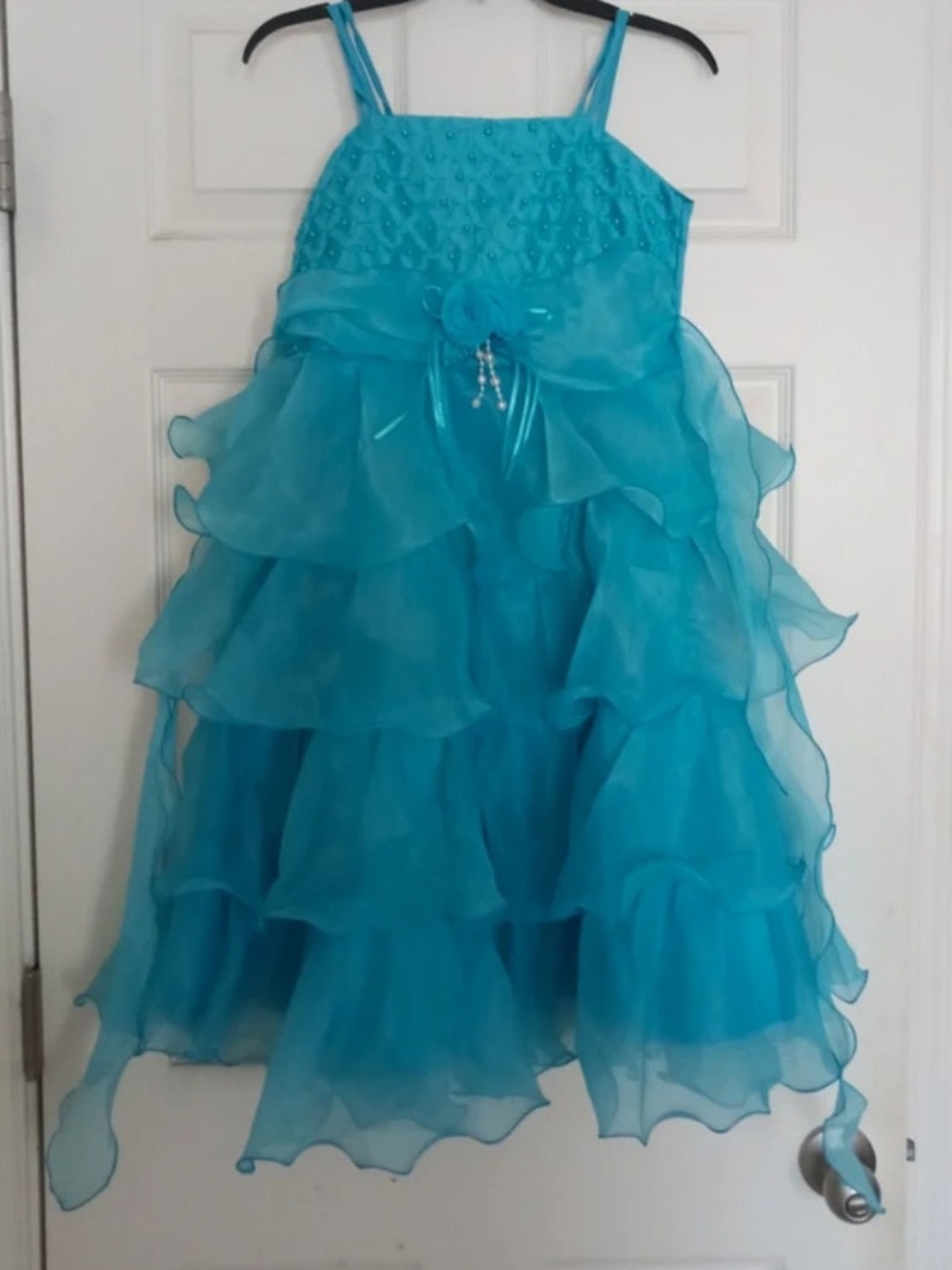 Girls Blue Ballgown Dress